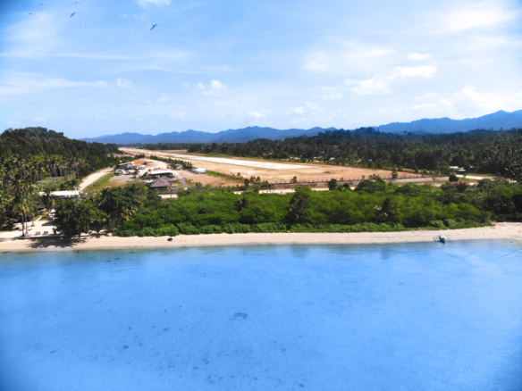 White Sand Sunset Beach near Airport
